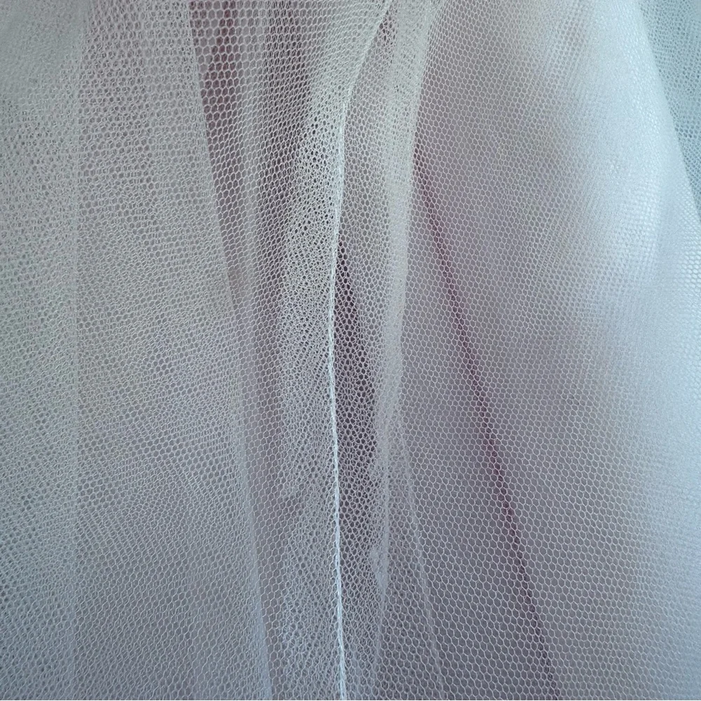 Chantilly Place Sleeveless Blush-Pink Floral Waist Tulle Gown for Girls. Size 5. - Picture 16 of 17